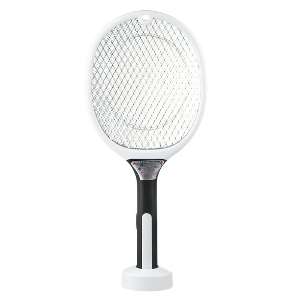 Mosquito Repellent Killer USB Rechargeable for Home and Outdoor Bug Zapper Electric Fly Swatter Racket Safe to Touch with 3-Layer Safety Mesh